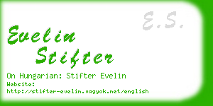 evelin stifter business card